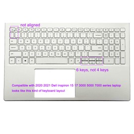 JuYuish Keyboard Cover Compatible for Dell Inspiron 15 3000 3501 3502 3505, 5000 5501 5502 5505 5508 5584 5590 5593 5598, 7000 7590 7591 7501 7506 7706 (Gradient Purple)