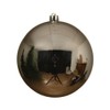 Decoris T Bauble XXL, Shiny Silver, Shatterproof - Christmas Bauble