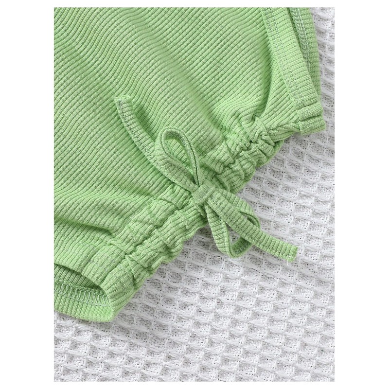 OYOANGLE Toddler Girl's 4 Pack Ribbed Knit Crop Tank Tops