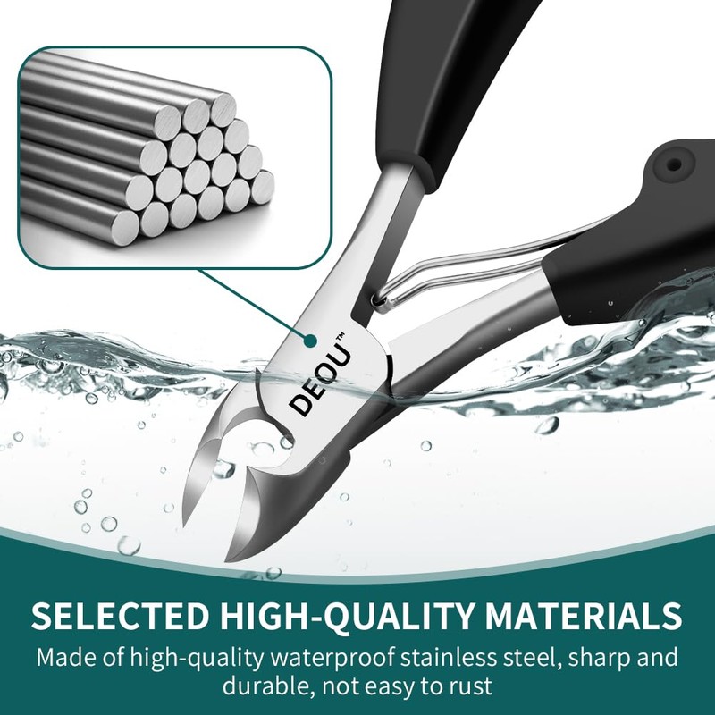 DEOU Heavy Duty Large Opening toenail Clippers, Suitable for Embedded