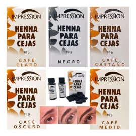 Impression Kit Henna Cejas Hd Tipo Microblading Semipermanente Tonos