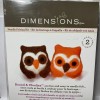 Dimensions Needle Felting Kit Round & Woolies Owls Craft Felt