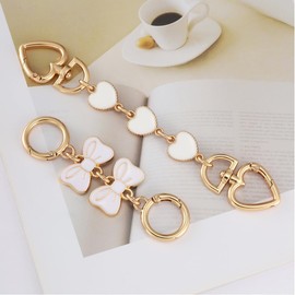 Mrltau Pack of 2 Pocket Extension Chains, Bag Chain, Wallet Extension, Purse Chain, for Bag Handles, Bag Accessories, Bag Charm Decoration