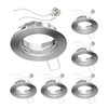 ledscom.de 6x Ceiling Mounting Frame FERE Mounting Frame Matt Chrome