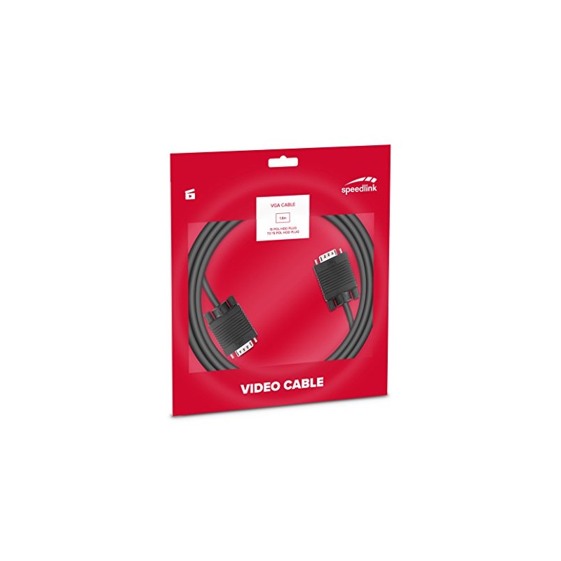 Speedlink 170013 Basic VGA Cable VGA to VGA 1.8 m