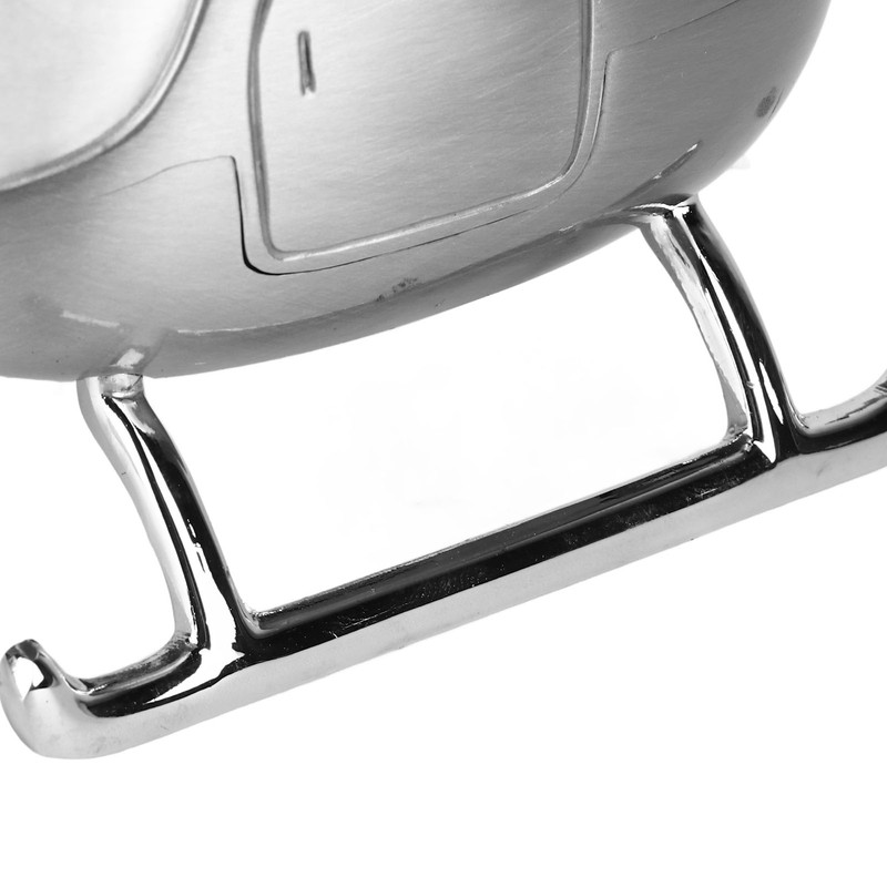 Helicopter Coin Bank Decorative Metal Money Saving Bank Coin Jar