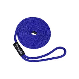 Solid Braid Nylon Dock Line - Purple, 1/2" x 10'