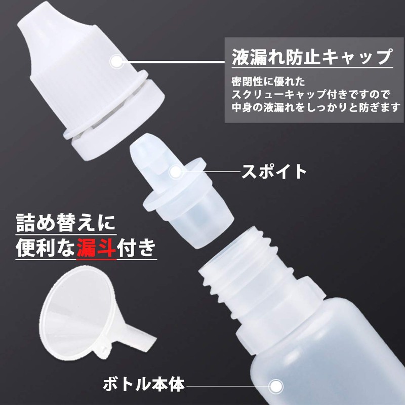 HIRAISM Dropper Bottle Refill Bottle Liquid Divider Dropper Eye Drop
