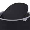 Relaxdays Mini Pattumiera da Tavolo, 1,5 L Volume, Secchio Rotondo