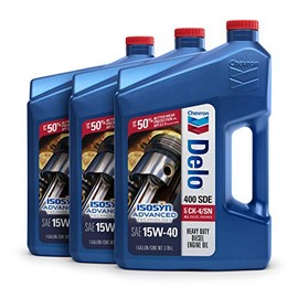Delo 400 SDE SAE Conventional Heavy Duty Diesel Engine Oil 15W-40,1 Gallon, Pack of 3