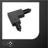 SLV 1-Phase System Corner Connector for 1-Phase HV Track/Black