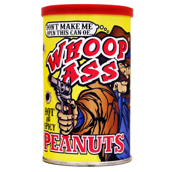 Whoop Ass Habanero Pepper Peanuts – 6 Oz. - Premium Gourmet Spicy Hot Peanuts – Perfect Hot and Spicy Peanuts - Try if you Dare!