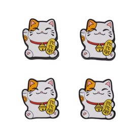 FROSHI Tennis Vibration Dampeners Shock Absorbers Performance Accessory Gift Fun Design 4-Pack Match with Your Doubles Partner! (Cat)