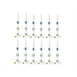 Estes Generic E2X Rocket Bulk Pack (Pack of 12) , White