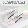 QIBZI Kitchen Tongs, Pack of 2 Stainless Steel Tongs, Thickened