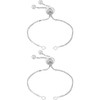 Beebeecraft 1 Box 2Pcs Chain Bracelet Making 925 Sterling Silver