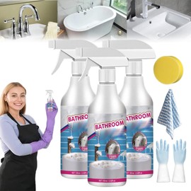 Gugliet Gugliet Reshline Foam Cleaner, Reshline Multipurpose Foam Cleaner, Reshline Stubborn Stains Cleaner, Reshline Bathroom Cleaner, Bathroom Descaler Foam Cleaner, Bathroom Descaler Cleaner Spray (3pcs)