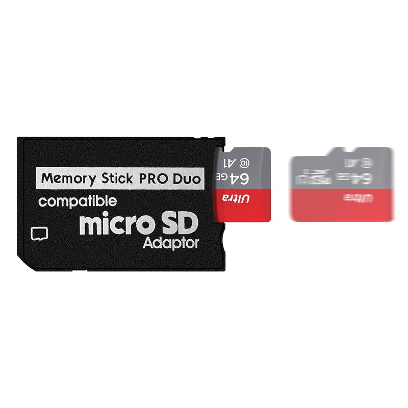 Memory Stick Adapter for PSP, Micro SD to Memory Stick