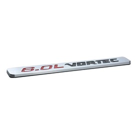 Aimoll 2pcs 6.0L VORTEC Badge 3D Emblems Replacement for 1500 2500hd Silverado Truck (Chrome)