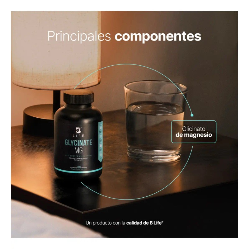 Glicinato Magnesio Puro Cápsulas Alta Absorción Apoyo Bienestar Muscular Nervioso