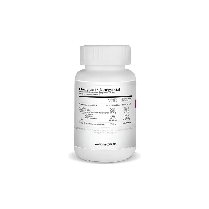 Extracto Arandano Capsulas 600mg Nin