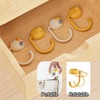 SamHeng Cat Bag Hooks for Table, 4 Pcs Cartoon Kitten