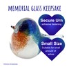 Hollow Memorial Glass Blue Tit | Handcrafted Glass Bird Keepsake