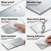 SODI MOSAIC 40-Pack Real Glass Mirror Subway Tiles, 3"x6" Beveled