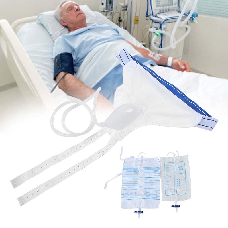 Men Women Silicone Breathable Urine Collector Incontinence Urination Device with
