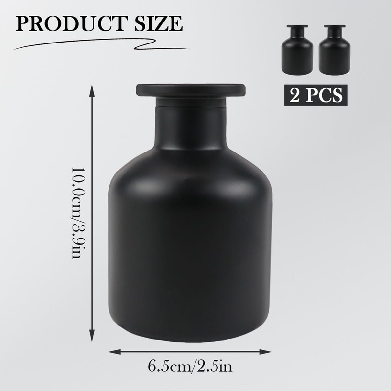 ZJIVQO Glasdiffusor-Fläschchen, Aromatherapie-Behälter, Duftdiffusor-Flaschen für DIY ätherisches Öl, Diffusor, Geschenk,