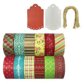 Allydrew Washi Tapes Decorative Masking Tapes, Set of 12, ADSET43