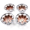 DOTCOM 8 Lug Wheel Hub Center Caps 4Pcs Fit Chevy