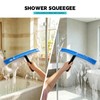 FOSHIO Window Squeegee with 18-Inch Large TPU Blade, All-Purpose Shower