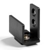 Barn Door Floor Guide Hardware with Screws, Black Steel Hardware
