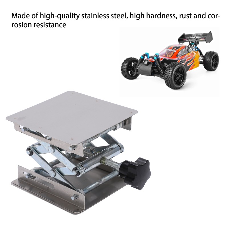 Small Stainless Steel Lifting Platform Manual Miniature Lift Stand Table