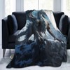 amepay Blue Ice Dragon Blanket Gifts for Adults Boys Snow