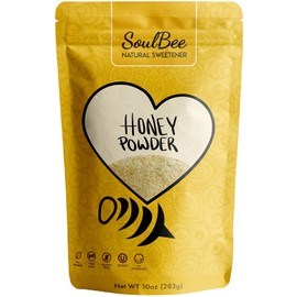 SoulBee HONEY POWDER - Dehydrated honey granules as Natural Sweetener for drinks and meals (Honey Powder)