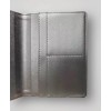 Delta Air Lines Passport Holder Gray Vegan Leather Travel W/