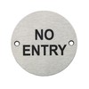 Fire Door Guru® No Entry Door Sign - 76mm Disc