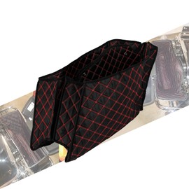 HDBUBALUS Motorcycle Saddlebag Liner Side Box Bag Luggage Liner Storage Tool Bag Liner for 4'' Saddlebags for Harley Touring 2014-2023 Red Thread