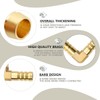 Bwintech 6 Pcs 10mm 2 Way L Shape Brass Elbow