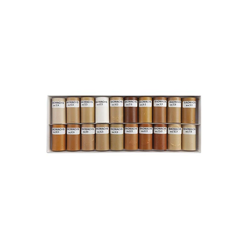 BAO 100/G Soft Wax Trend-Colours 20 Semi-Rods, Trendy Colours
