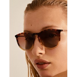 PILGRIM, Vanilla Sunglasses, Polarised Women's Sunglasses with UV400 Protection, dark brown