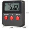 GERUI Digital Thermo/Hygrometer, Indoor Temperature Humidity Meter, Portable Hydrometer Moisture