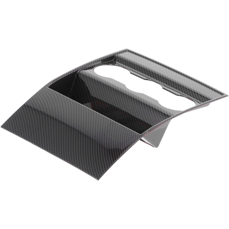 Armrest Box Rear Air Vent Trim Anti Kick Cover Carbon