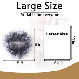 INFTOYCO Fake Chest Hair Body Hairs Adding Hair Volume Enhancement of Manliness Handmade Full Lace Fake Realistic Chest hair (Style 3)