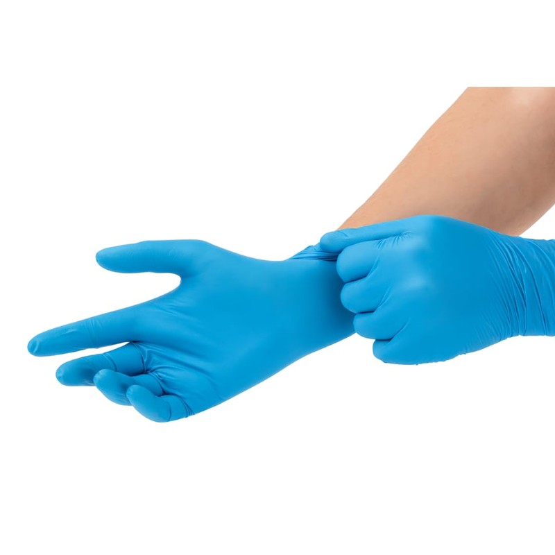 100 Guantes de Nitrilo Azul Safety Zone - Alta Calidad
