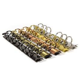 OEAYA 1Pcs Metal A6 Notebook 20mm 6-Hole Ring Binder Mechanisms Replacement Kit for Binder Planners Loose Leaf Binding Spines Combs for Personal Organizers Planners,Black