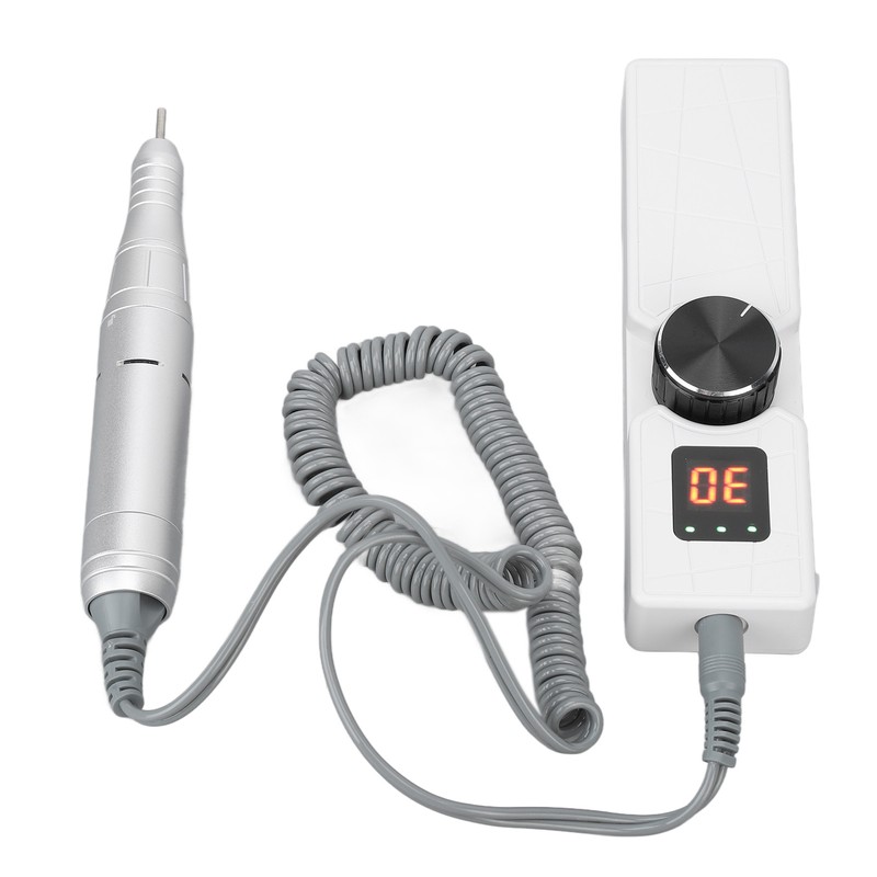 LCD Nail Drill Machine Portable USB Charging Adjustable Electric Nail