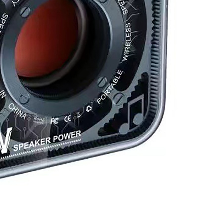 Portable Wireless Bluetooth Speaker 5W Transparent Mechanical Armor Style Small
